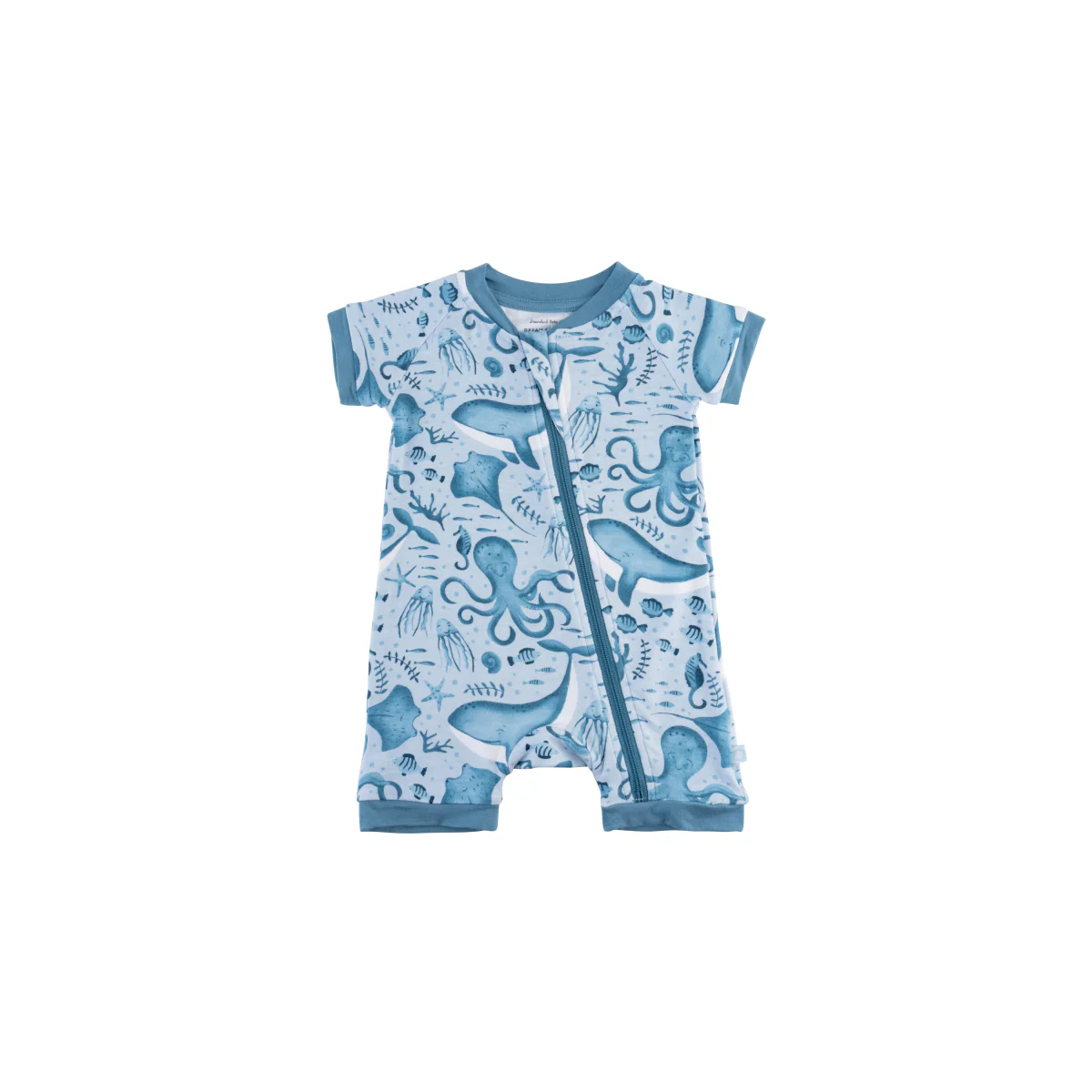 Baby Short-Sleeve Bamboo Romper - Image 9