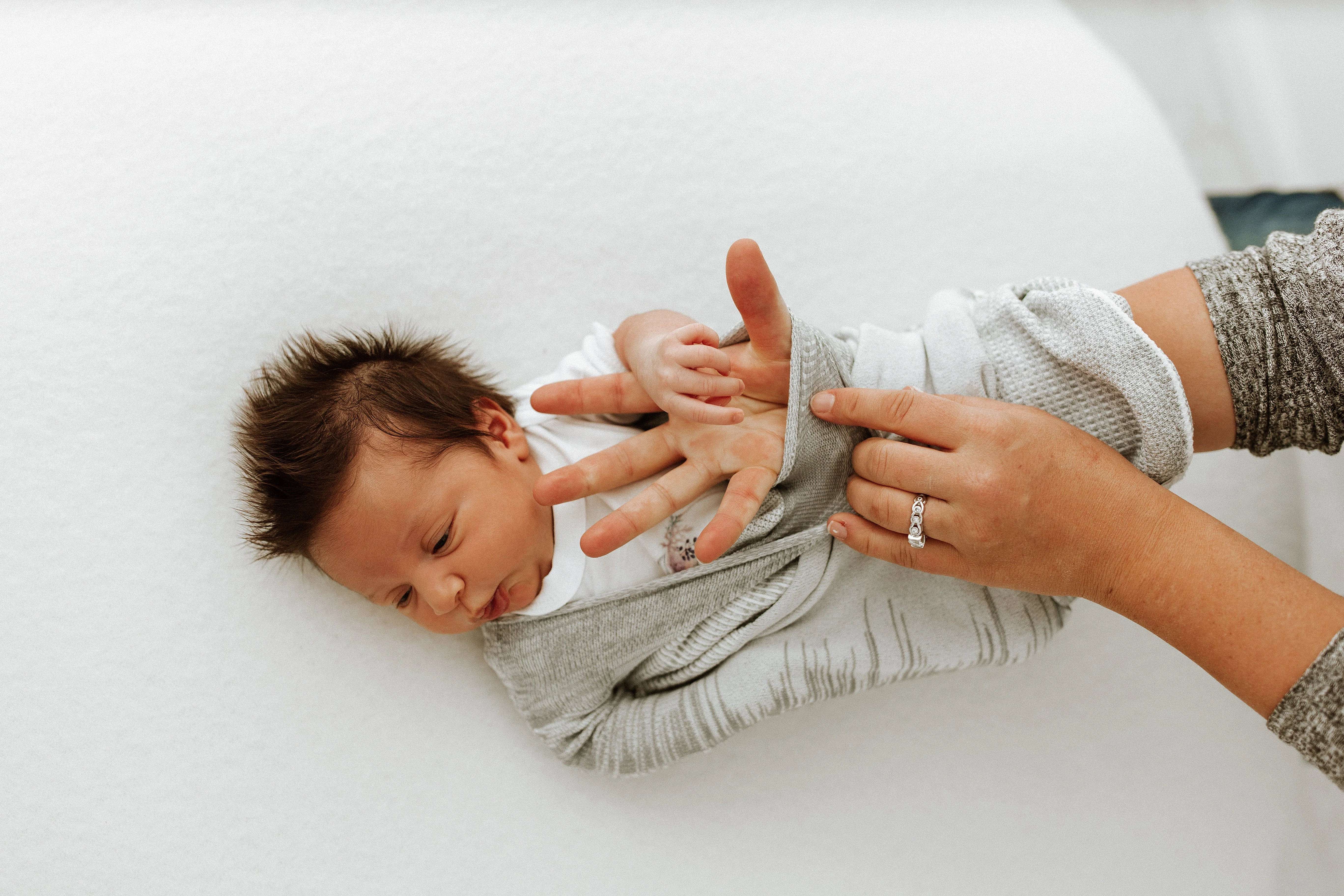 Grey Swaddle Sleep Sack - Image 4